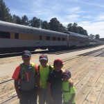 Boarding the train to the Grand Canyon